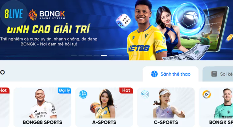 Sảnh cược uy tín mang tên BONGK